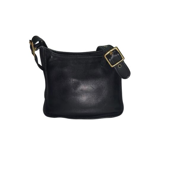 VINTAGE COACH l Black Classic Legacy Zip Shoulder Crossbody Handbag Purse 90s - Picture 11 of 16